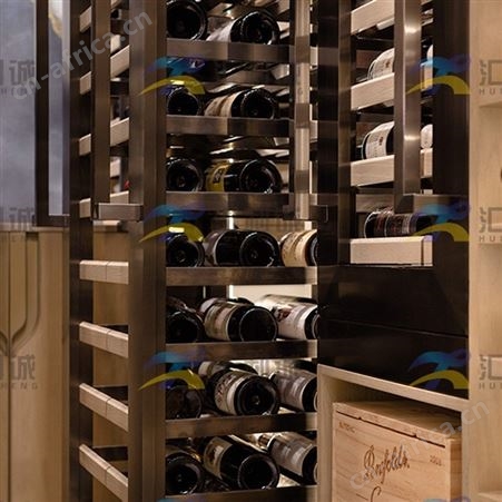 不锈钢恒温酒柜 私人家用金属红酒柜地下酒窖定制
