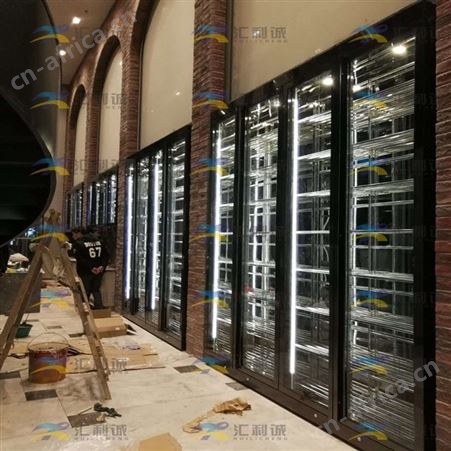 设计客厅酒柜 不锈钢恒温恒湿红酒柜装饰定制工程