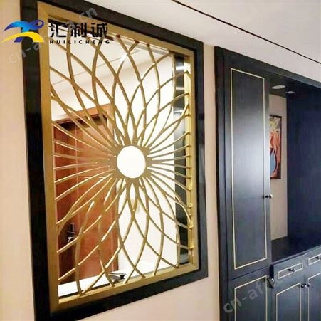 厨房欧式金属屏风定制 酒店酒吧商用不锈钢隔断装饰定做