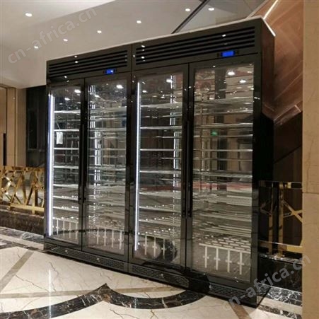 高级智能恒温不锈钢酒柜 玫瑰金色金属酒柜酒架