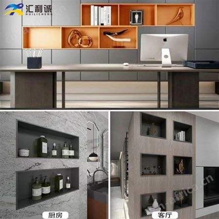 不锈钢灯光柜 电视机背景带灯不锈钢装饰展示柜定制书柜