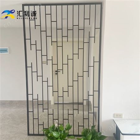 不锈钢镂空雕花屏风半截式隔断 金属雕花屏风定制