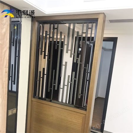 玫瑰金雕花不锈钢屏风激光加工 展示隔断屏风定制
