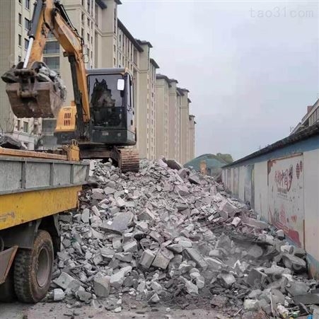 义乌清运商场拆砸垃圾  义乌处理地面拆砸垃圾  混泥土拆砸垃圾