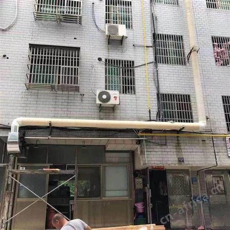 诸暨黑白铁皮油烟管道加工 诸暨厨房排烟工程制作安装
