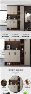 现代轻奢风进门入户柜玄关柜鞋柜组合简约门厅柜现代定制衣帽柜定制