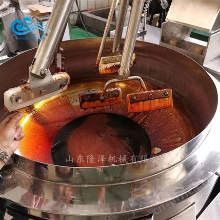 炒糖色的锅 熬焦糖色的机器设备 全自动炒糖化糖锅 隆泽炒锅