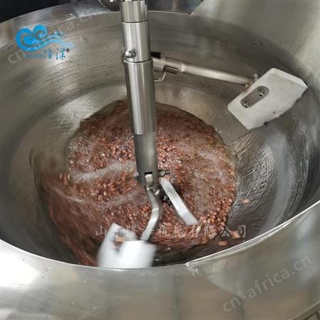 隆泽大型食品厂不粘锅油炸锅 炒核桃仁油炸一体机 椒盐花生规模油炸流水线
