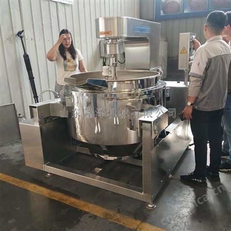 隆泽自动炒面粉机器 大型干面粉炒锅 炒面粉油茶面的设备