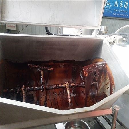 电磁加热真空负压加热果酱设备 横轴卧式搅拌夹层锅 不被氧化颜色鲜亮
