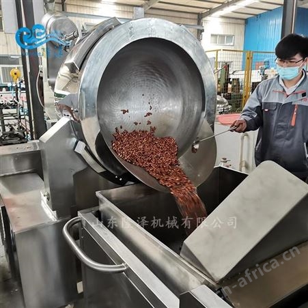 隆泽智能控温松子油炸锅 带搅拌黄豆油坚果油炸线 核桃仁升级油水分离油炸线