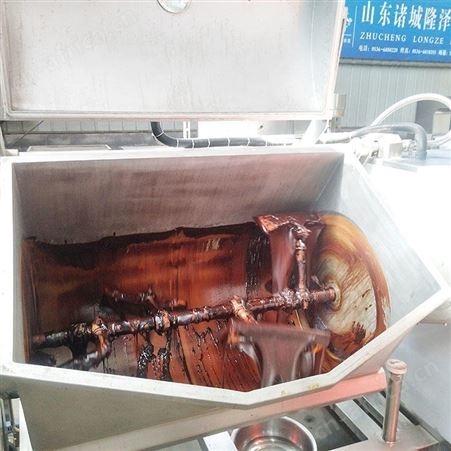 电磁加热真空负压加热果酱设备 横轴卧式搅拌夹层锅 不被氧化颜色鲜亮
