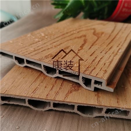 户外墙板二代共挤木塑外墙板空心隔温塑木浮雕木纹装饰户外材料