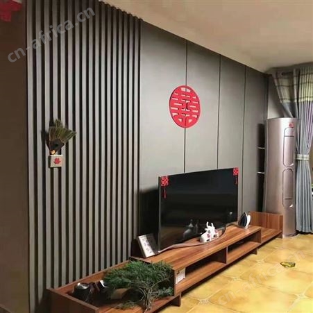 生态木高长城格栅板 防水格栅装饰板 环保高长城背景墙 库存现货批发
