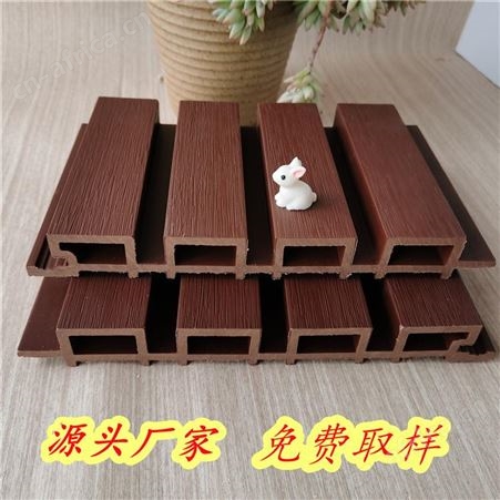 户外功能材料共挤塑木长城板墙面 别墅外墙木纹装饰防腐木质护墙板