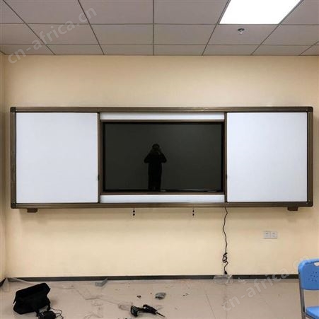 河南省厂家定做学校绿板 推拉板 可投影定制 挂式投影米黄板 大型绿板 黑板