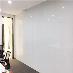 玻璃白板会议室玻璃黑板 多款颜色可选 烤漆玻璃板安装定制