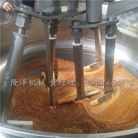 大型全自动电磁加热花生糖翻炒锅 不沾底雪花酥熬制设备 工业牛轧糖行星炒锅
