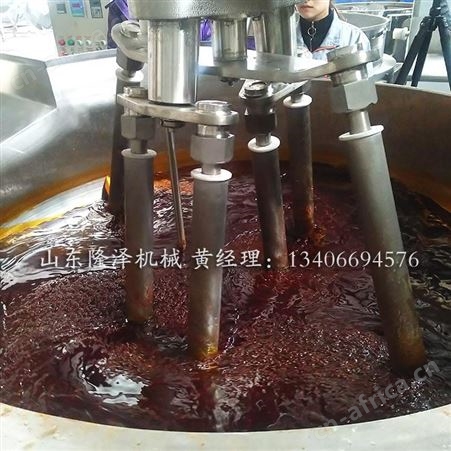 火锅菌汤料搅拌炒锅 隆泽清油酱料炒料机 诸城火锅料炒锅加工设备