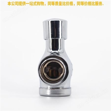 盖香云手按式蹲便器冲洗阀卧式冲水阀卫生间延时阀合金大四通3号