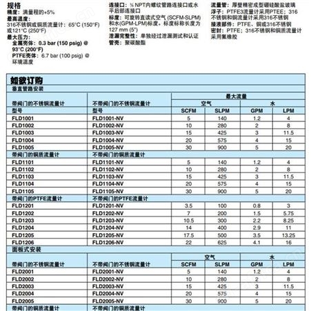FLD2102-NV流量计 OMEGA/欧米茄