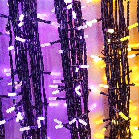 盖香云LED闪灯串灯满天星户外防水霓虹灯装饰灯透明线620灯