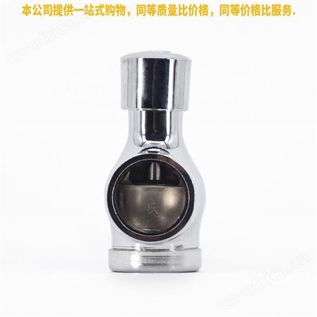 盖香云手按式蹲便器冲洗阀卧式冲水阀卫生间延时阀合金大四通3号