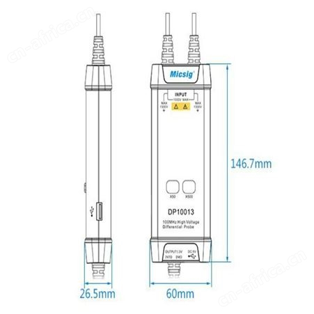 麦科信示波器探头 Micsig DP10013 高压差分探头