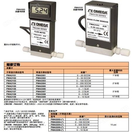 FMA3202流量计 Omega/欧米茄