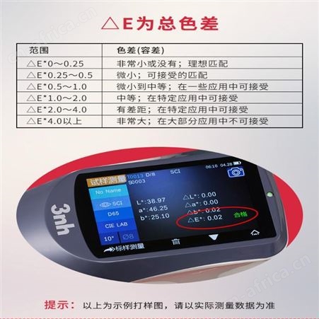 3nh光栅分光测色仪 YS3060色差仪