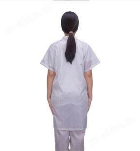 建博直销 防静电工作服短袖大褂 防静电短袖大褂