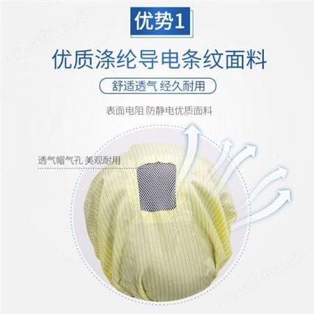 开网窗静电帽子 有檐无尘防护鸭舌帽  建博直销