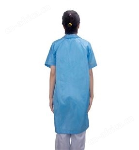 建博直销 防静电工作服短袖大褂 防静电短袖大褂