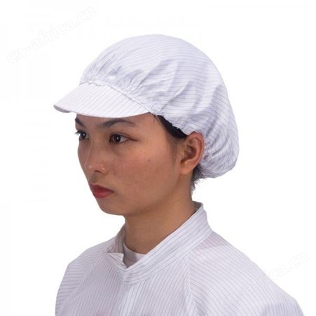 开网窗静电帽子 有檐无尘防护鸭舌帽  建博直销