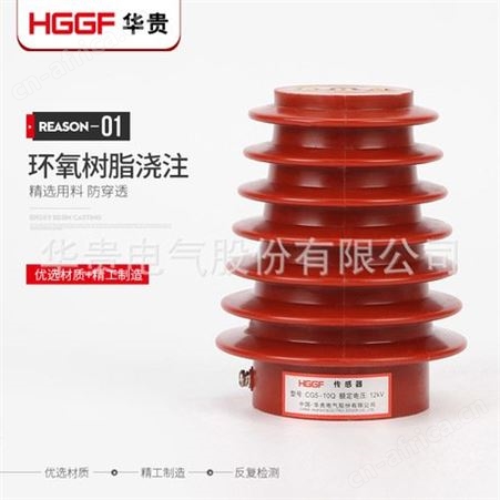 高压带电传感器，CG5-10Q/95*125户内高压装置传感器，华贵电气