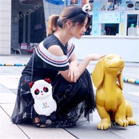 吉祥物蓉宝公仔双层单肩包学生青少年背搭挎包