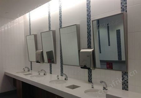 残疾人卫生间镜子 公共卫生间不锈钢倾斜挂镜