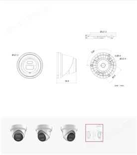 海康威视400万臻全彩半球型网络摄像机DS-2CD3T47EWD-L