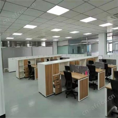 四人员工桌屏风办公工位 办公室六人职员卡座 隔断工位
