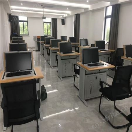 机房培训电脑桌厂家 双人隐藏式电脑桌 多媒体电脑桌 旭峰家具 现货供应