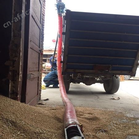 软管式装车输送农用抽谷机益民软管螺旋上料机无轴粮食输送机