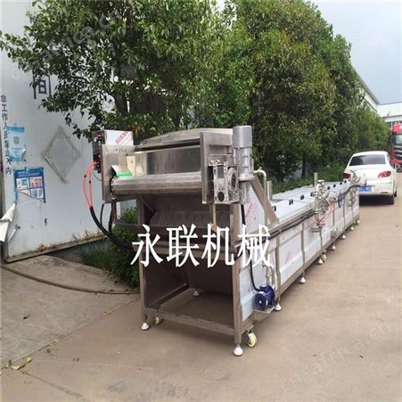 全自动不锈钢大头菜漂烫杀青机 平菇漂烫杀青设备