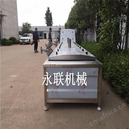 全自动不锈钢大头菜漂烫杀青机 平菇漂烫杀青设备