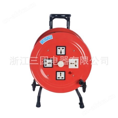顺通2*4㎡电缆卷线盘100M便携式手提移动电缆盘线缆盘拖线盘 电缆绕线盘