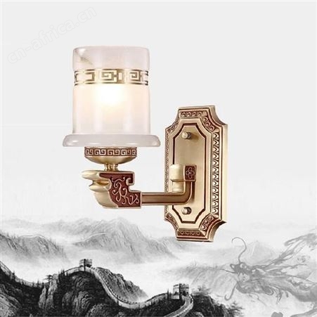 新中式云石灯 复式楼别墅客厅吊灯 豪华大厅吊灯 全铜天然云石吊灯双庆灯饰