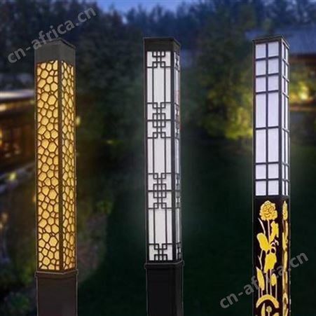 立柱景观灯 方形仿云石景观灯 小区别墅灯柱 户外景观路灯双庆灯饰