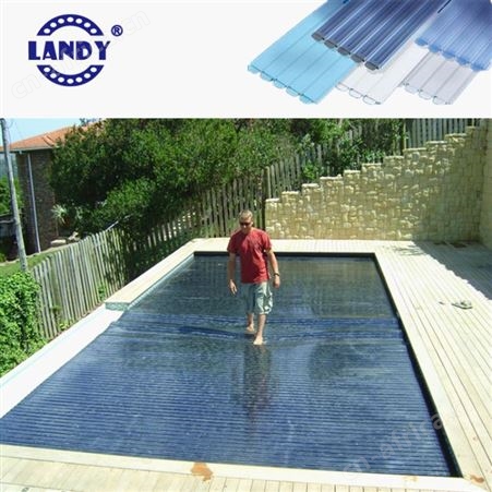 LE005游泳池电动盖 承重强安全防护 防水分蒸发泳池盖 上门安装 蓝尔迪