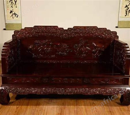 红木家具 实木沙发东非酸枝木组合 古典小户型组合沙发