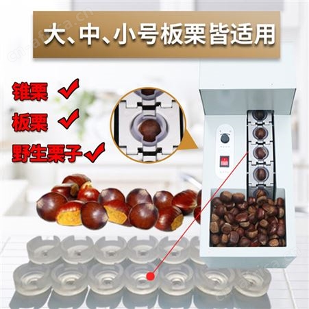 腾拓 板栗开口机栗子划口机 商用剥壳机  单双链式板栗开口机