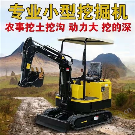 腾拓 小型挖掘机 微型家用挖土机农用迷你小挖机链轨式迷你小钩机
